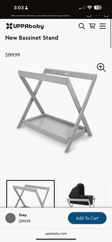 Uppababy bassinet stand grey - stand,